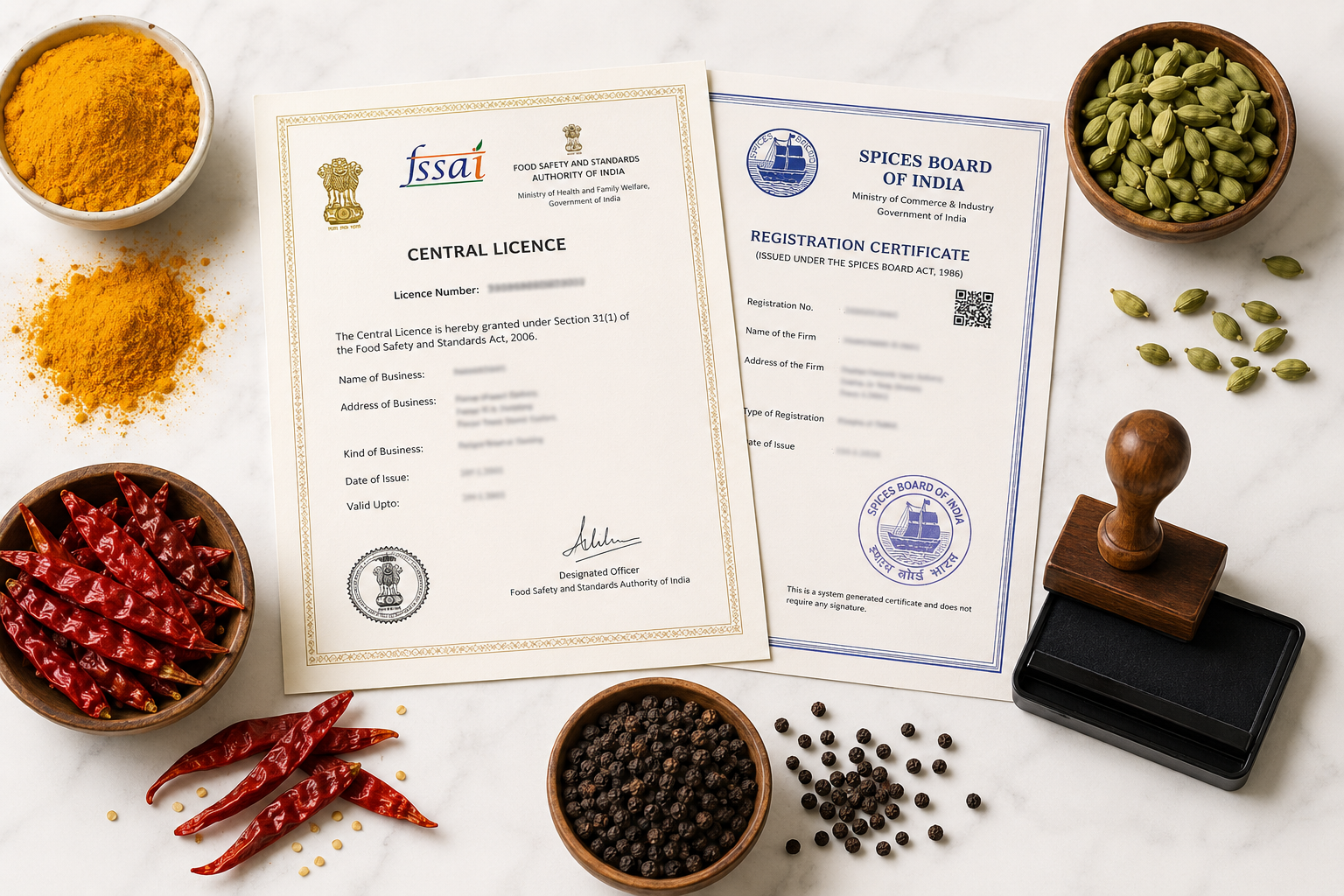 FSSAI Spice Board Registration